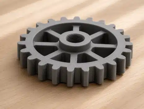 Pièce technique imprimée en 3D FDM dans l'atelier Abeille 3D