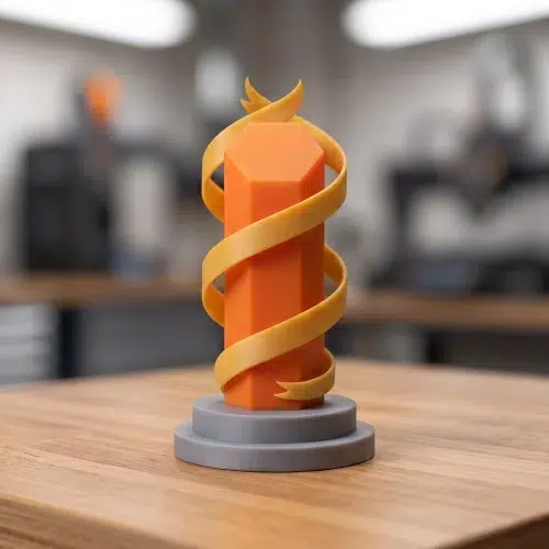 Trophée imprimé en 3D par l'atelier Abeille 3D